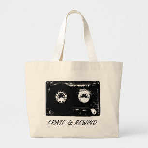 Grand Tote Bag Conception vintage de cassette !