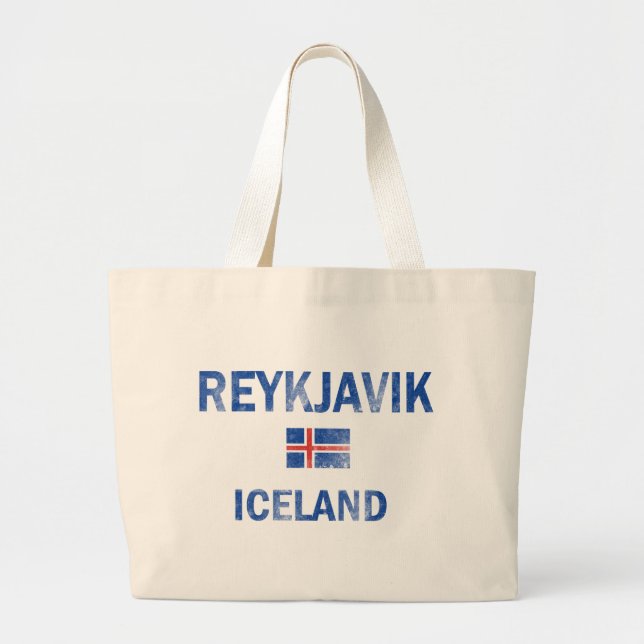 Grand Tote Bag Conceptions de Reykjavik Islande (Devant)
