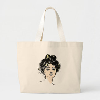 Grand Tote Bag Conceptions de tête de fille de Gibson