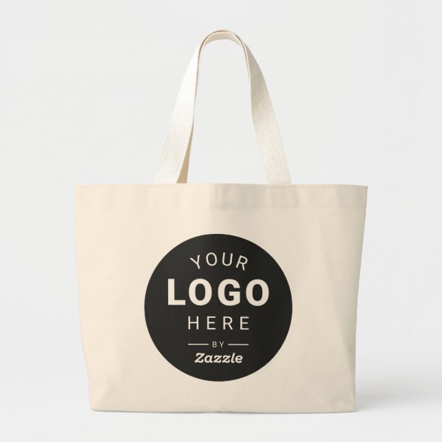 Grand Tote Bag Concevez Votre Propre Création de Logo (Devant)