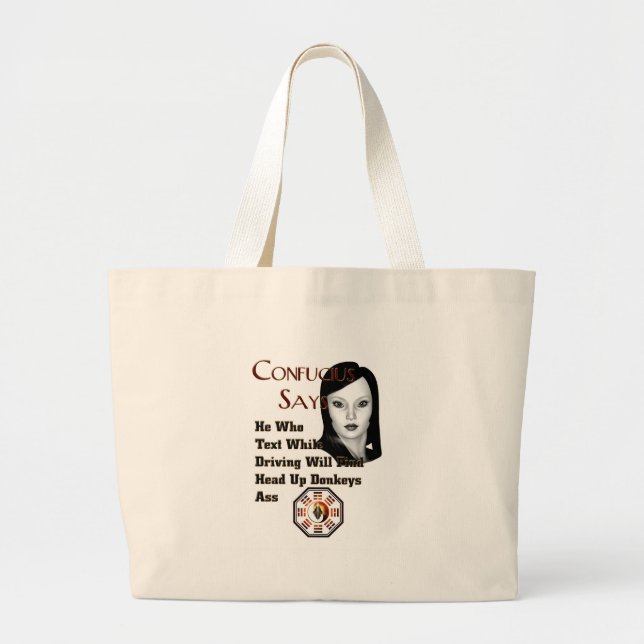 Grand Tote Bag Confucius Dit (Devant)