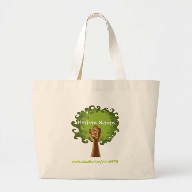 Grand Tote Bag Consolidez la nature (Devant)