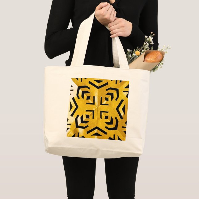 Grand Tote Bag Constellation Primitive Abstraite Géométrique (Devant (produit))