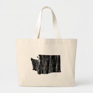 Grand Tote Bag Contour affligé de l'état de Washington