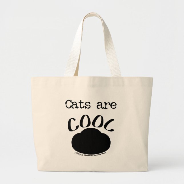 Grand Tote Bag Cool Empreinte de patte (Devant)