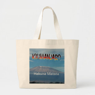 Grand Tote Bag Cool Populaire Marchable Monté Kilimanjaro