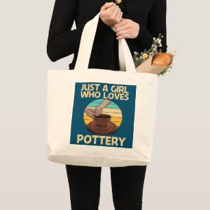 Grand Tote Bag Cool Poterie Design Pour Filles Maman Poterie cér