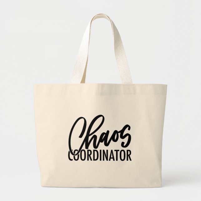 Grand Tote Bag Coordinateur du Chaos (Devant)