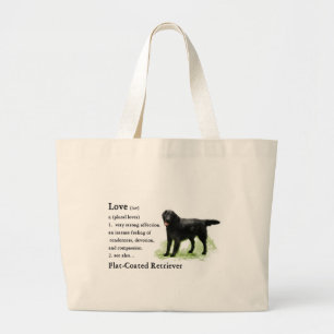 Grand Tote Bag Copie Plat-Enduite d'art de chien d'arrêt