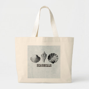 Grand Tote Bag Coquillages vintages