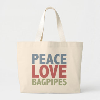 Grand Tote Bag Cornemuses d'amour de paix