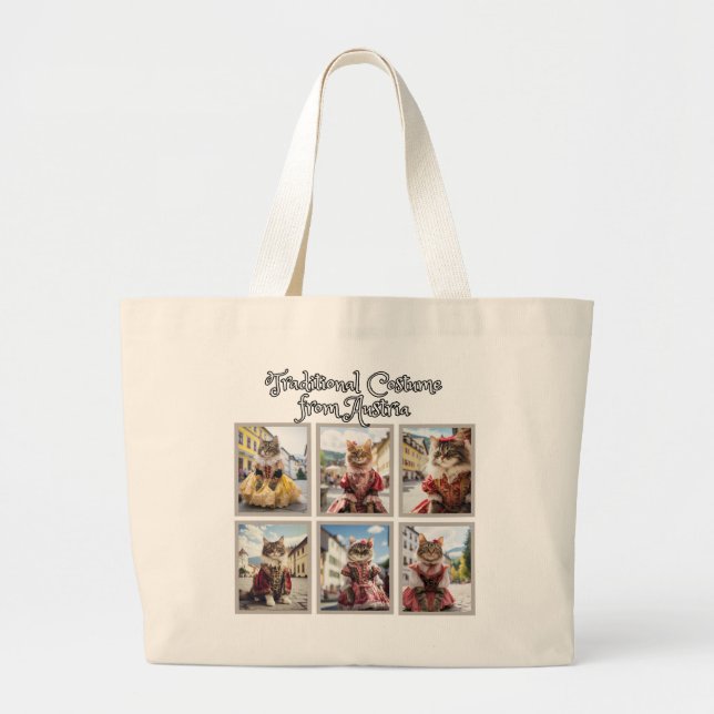 Grand Tote Bag Costume traditionnel autrichien (Devant)