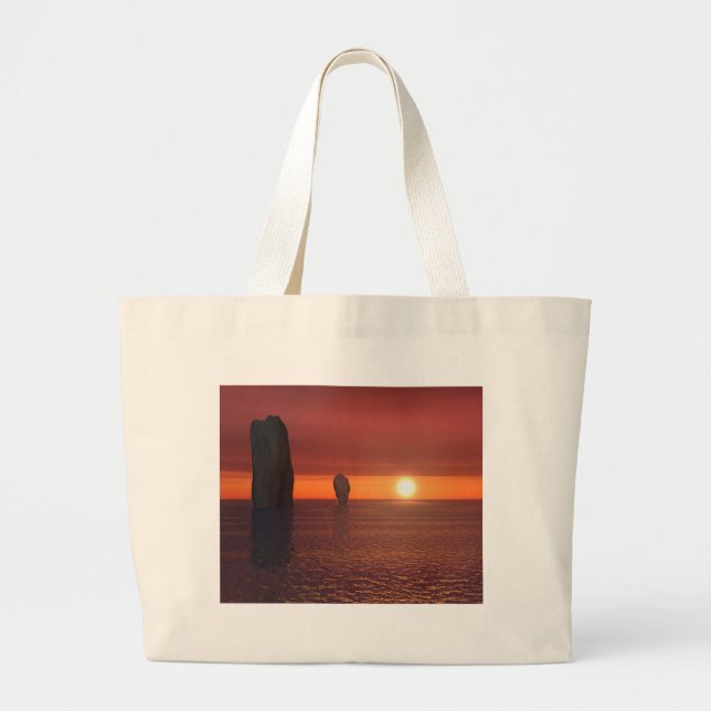 Grand Tote Bag coucher de soleil (Devant)