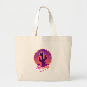 GRAND TOTE BAG COUCHER DE SOLEIL NEON CACTUS