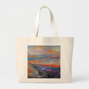 Grand Tote Bag Coucher du soleil 2013 de marais
