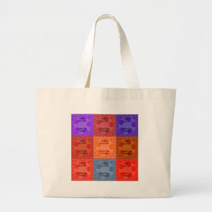 Grand Tote Bag Couleurs Bonne Journée