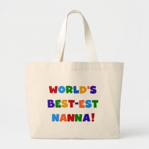 Grand Tote Bag Couleurs vives Meilleurs Tshirts Nanna