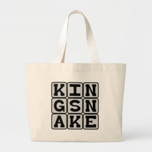 Grand Tote Bag Couleuvre royale, reptile rampant