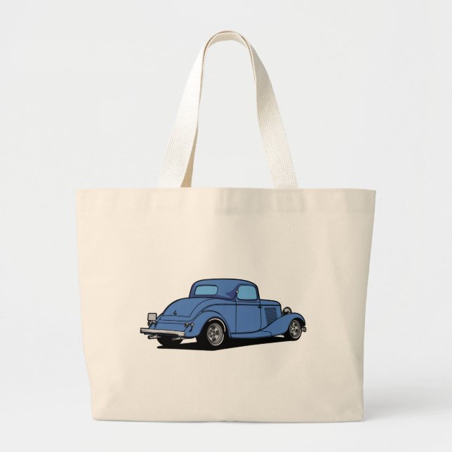 Grand Tote Bag Coupé de hot rod (Devant)