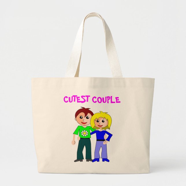 GRAND TOTE BAG COUPLE CUTEST (Devant)