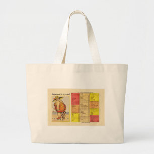 Grand Tote Bag Couple d'antiquités amusant sur la plage Oddité