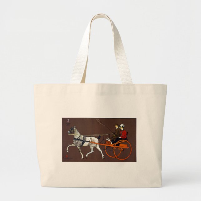 Grand Tote Bag Couples dans un chariot de rupture (Devant)