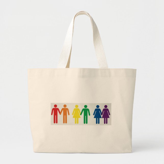 Grand Tote Bag Couples heureux (Devant)