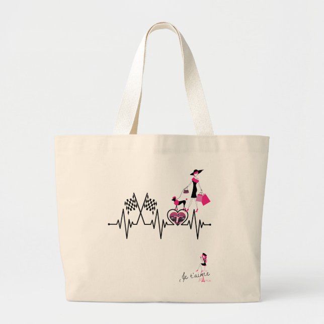 Grand Tote Bag Course à Paris (Devant)