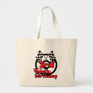 Grand Tote Bag Course automobile 3e anniversaire Tshirts et cadea