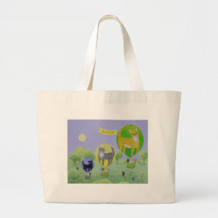 Grand Tote Bag Course de ballon de chat