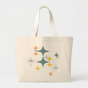 Grand Tote Bag Coutume atomique moderne d'Eames Starbursts de la