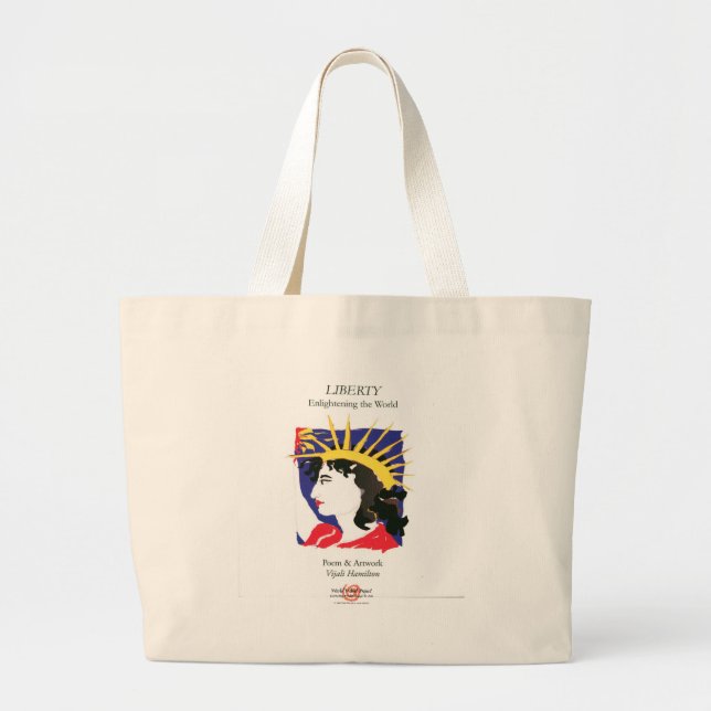 Grand Tote Bag Couverture-Dame Liberty/sac (Devant)