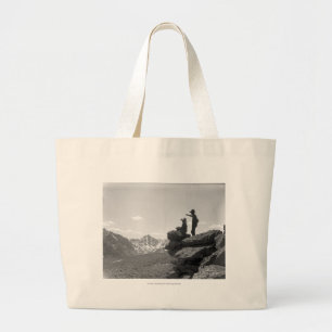 Grand Tote Bag Cowboys sur une arête