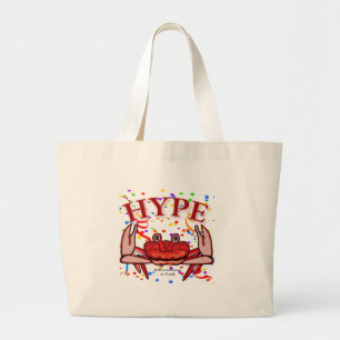 Grand Tote Bag Crab Hype, MeWarriorWoman sur Twitch
