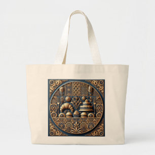Grand Tote Bag Création de Pâtisserie & Gâteau Luxueuse