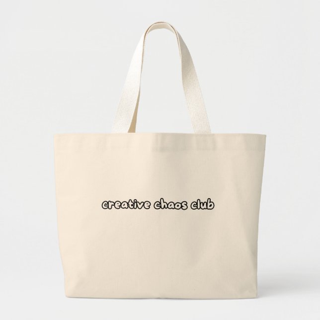 Grand Tote Bag creative chaos club (Devant)