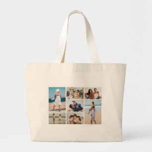 Grand Tote Bag Créez votre propre collection de 7 photos