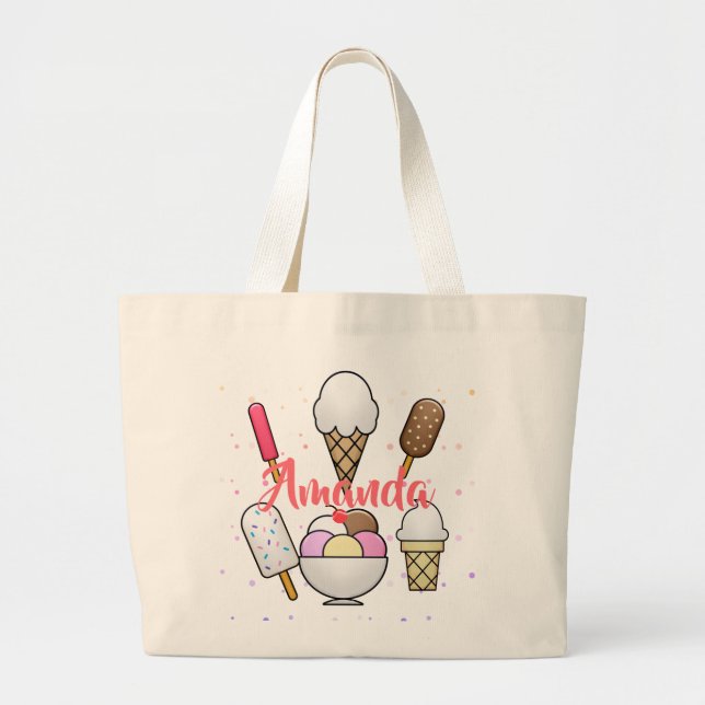 Grand Tote Bag Crème glacée Parlour Dream (Devant)