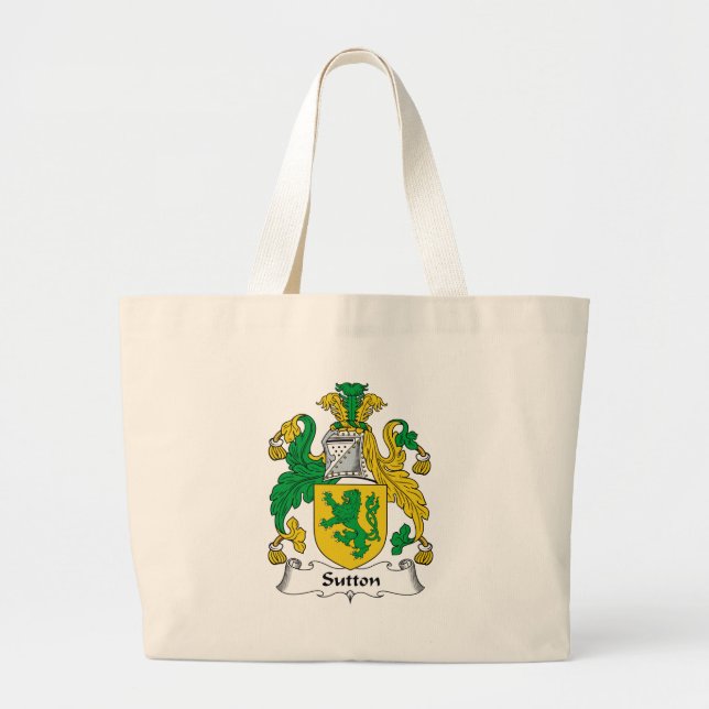 Grand Tote Bag Crête de famille de Sutton (Devant)