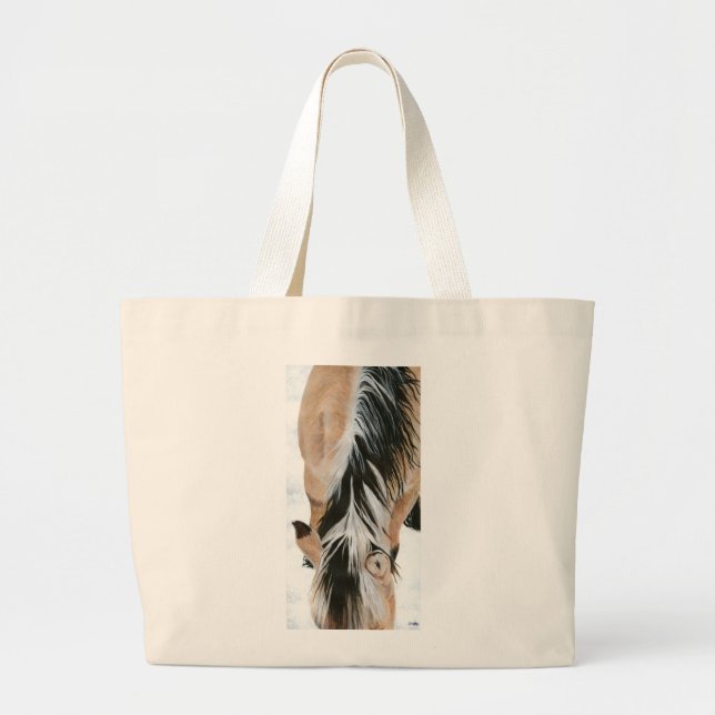 Grand Tote Bag Crinière de fjord (Devant)