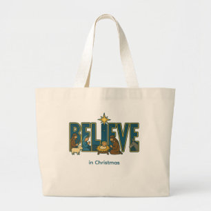 Grand Tote Bag Croire à la Nativité