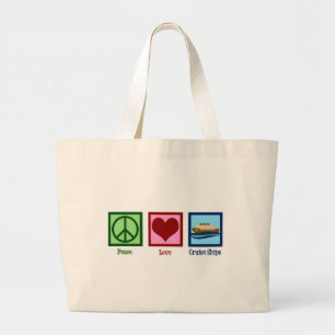 Grand Tote Bag Croisière Peace Love Cruises