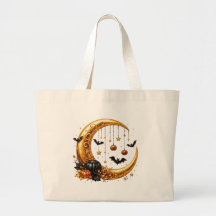 Croissant de lune Halloween vintage