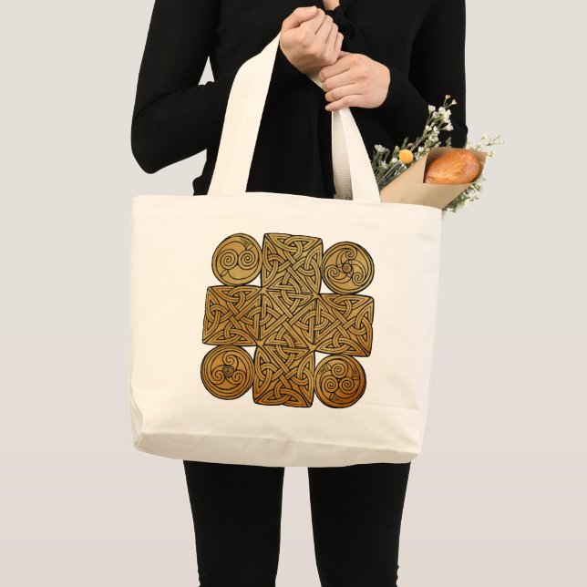 Grand Tote Bag Croix de nouage celtique (Devant (produit))
