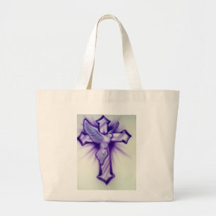 Grand Tote Bag Croix et colombe