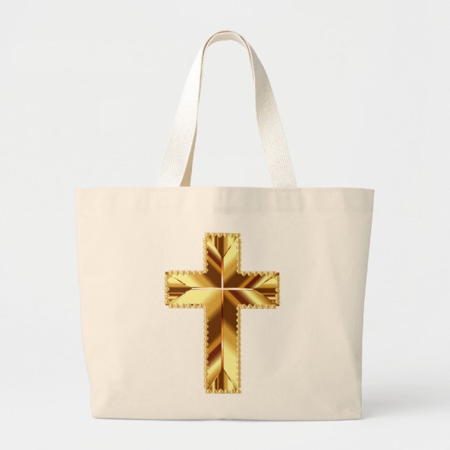 GRAND TOTE BAG CROIX SAINTE EN OR (Devant)
