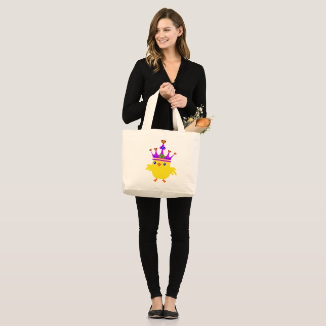 Grand Tote Bag ☘ Crowned Irish Queen (Devant (modèle))