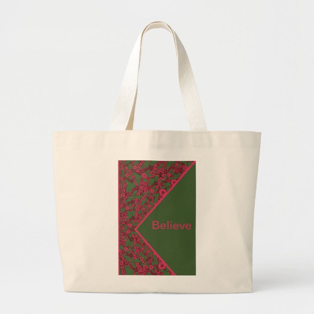 Grand Tote Bag Croyez en vous-même (Devant)