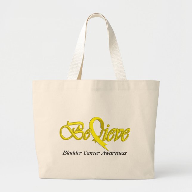 Grand Tote Bag Croyez (jaune - articles de cadeau) (Devant)