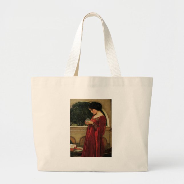 Grand Tote Bag Crystal Ball Woman Waterhouse Peinture (Devant)